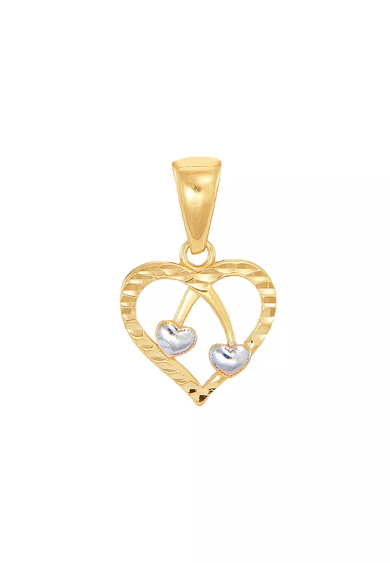 Buy HABIB HABIB Oro Italia 916 Yellow and White Gold Pendant