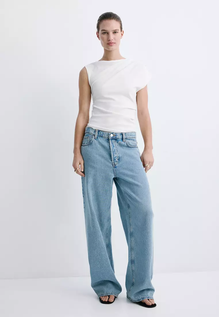Asymmetric Ruched Top