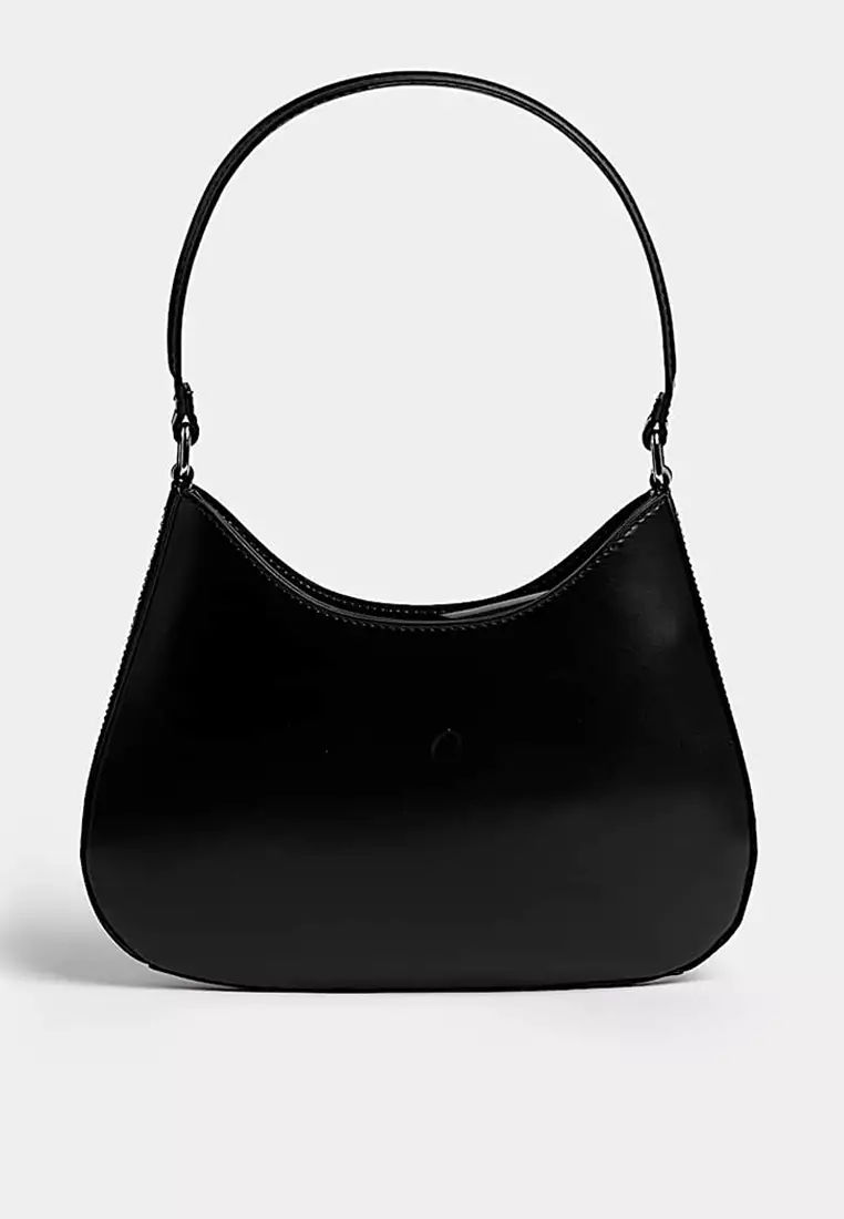 Faux Leather Underarm Bag