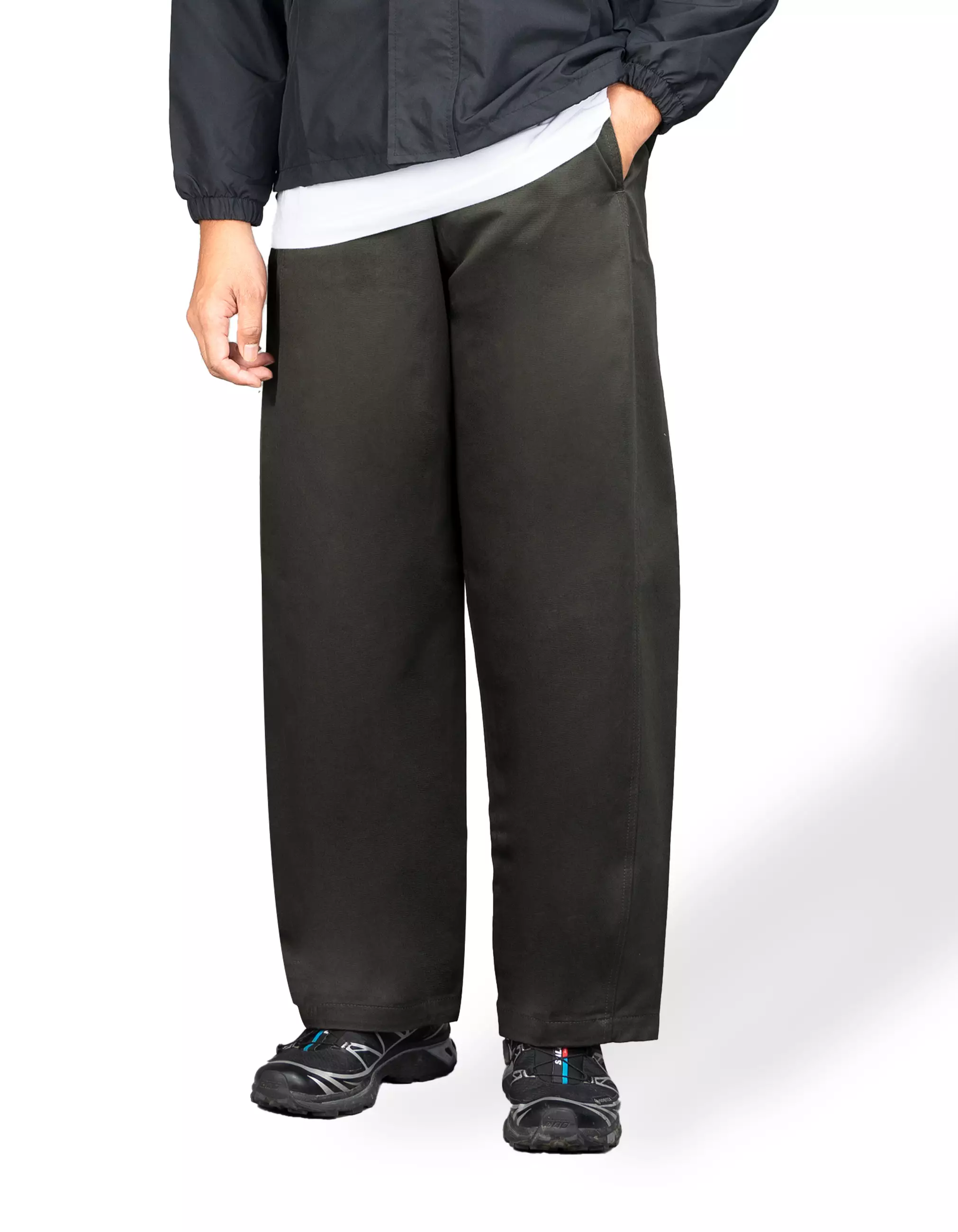 Gloaming Celana Barrel Twill Baggy Unisex Grey