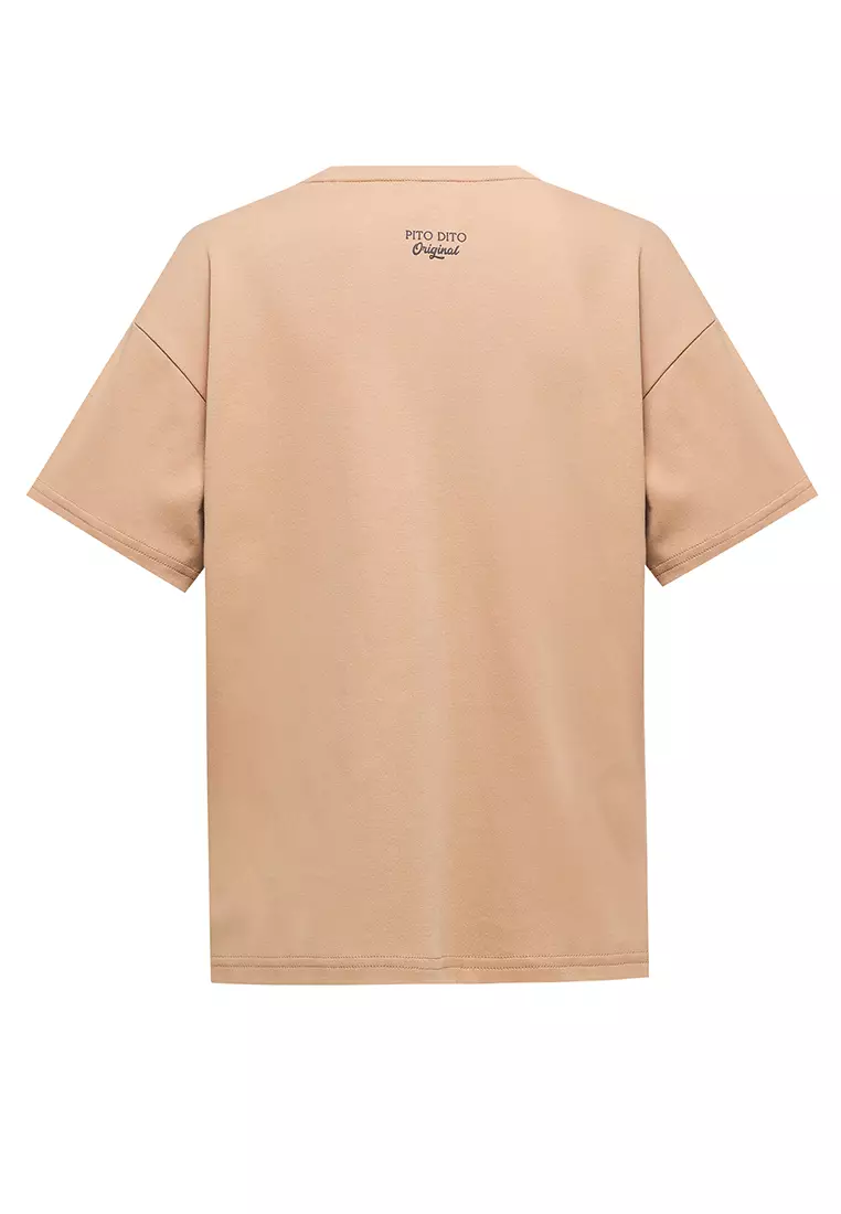 Pito Dito Boy Jokum T-shirt Pendek anak Coklat