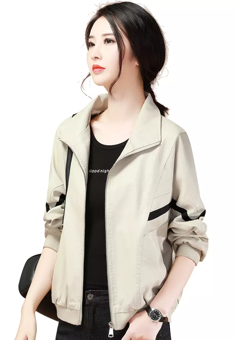 Fashion Versatile Leather Jacket