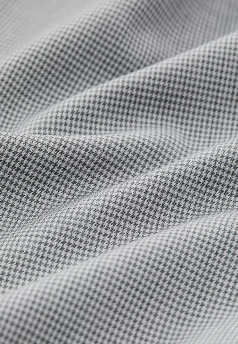 Light Grey Houndstooth Leisure Suit