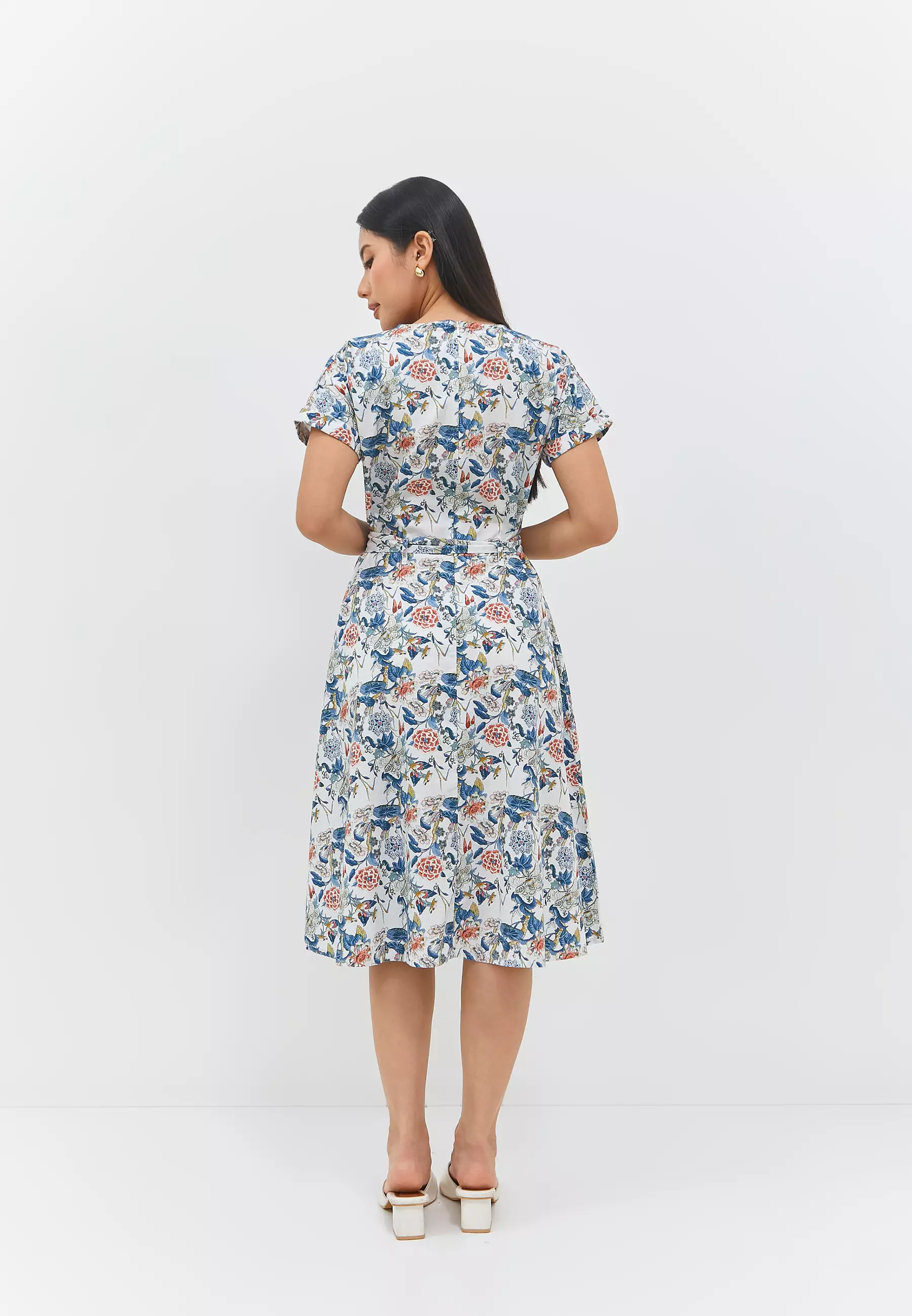 Gemma Flower Blue Dress (G.43137)
