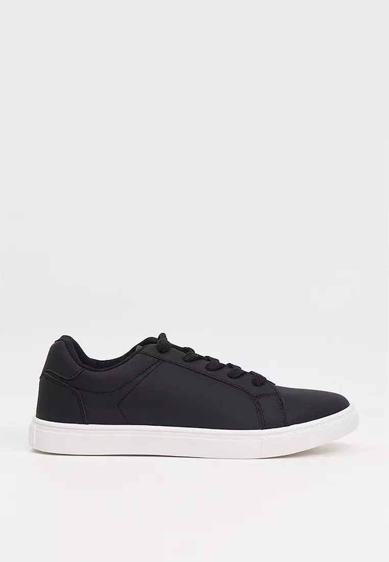 Discount on Penshoppe  shoes - SKU: Men's PU Leather Lace-Up Sneakers