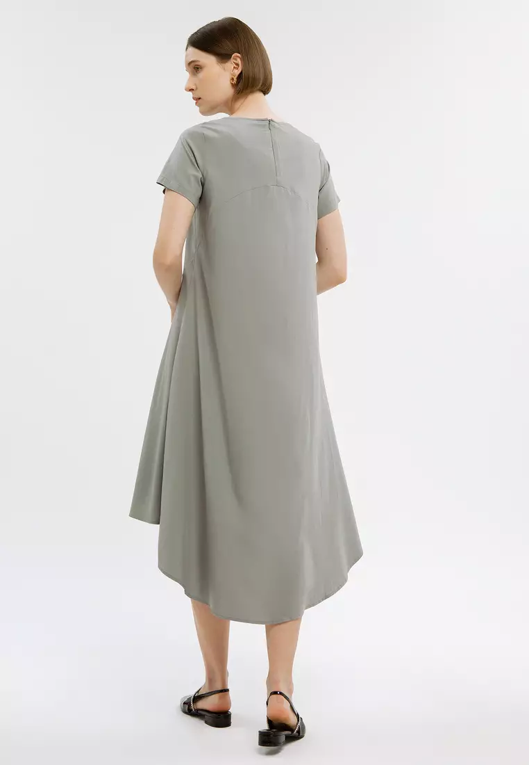 Minimal Mabella Dress Neutral Gray