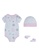 Nike pink Nike Unisex Newborn's Stripe Bodysuit, Hat & Bootie Set (0 - 12 Months) - Pink Foam 907F0KA3D16152GS_2