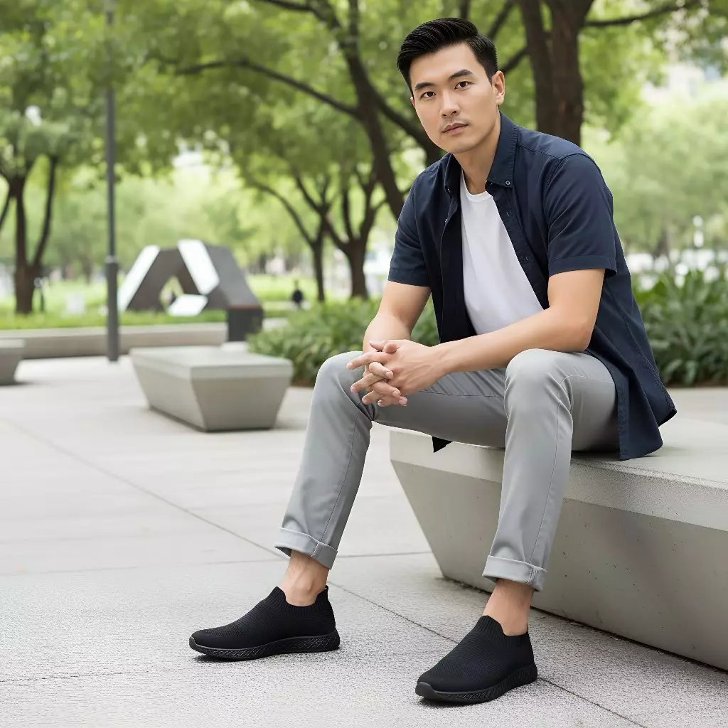 PAULMAY - Sepatu Slip on Pria Berlin - Black