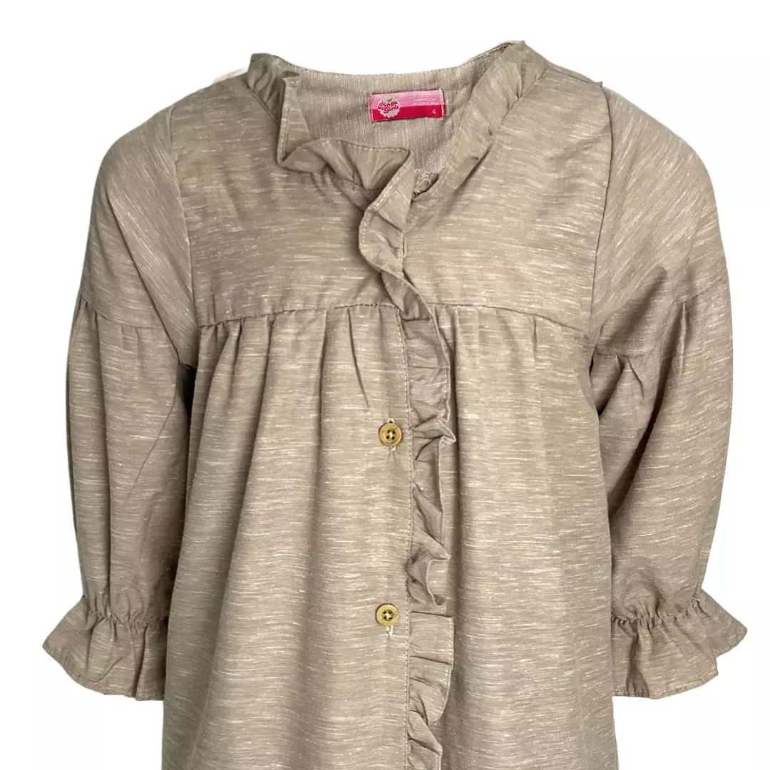 Pingu Gamis Anak Perempuan Polos Coklat 94300829