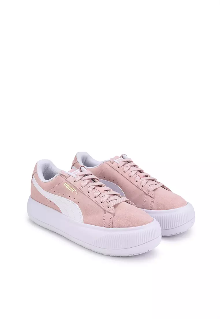 Pink puma store suede womens