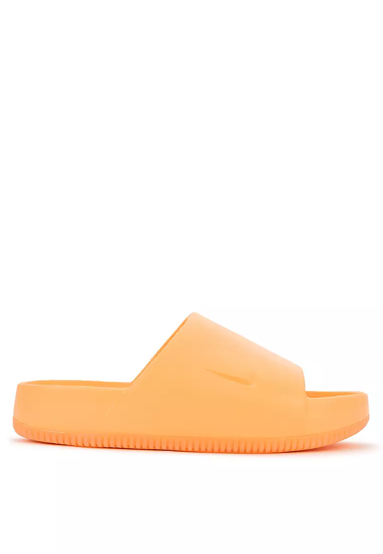 Neon orange nike slides online