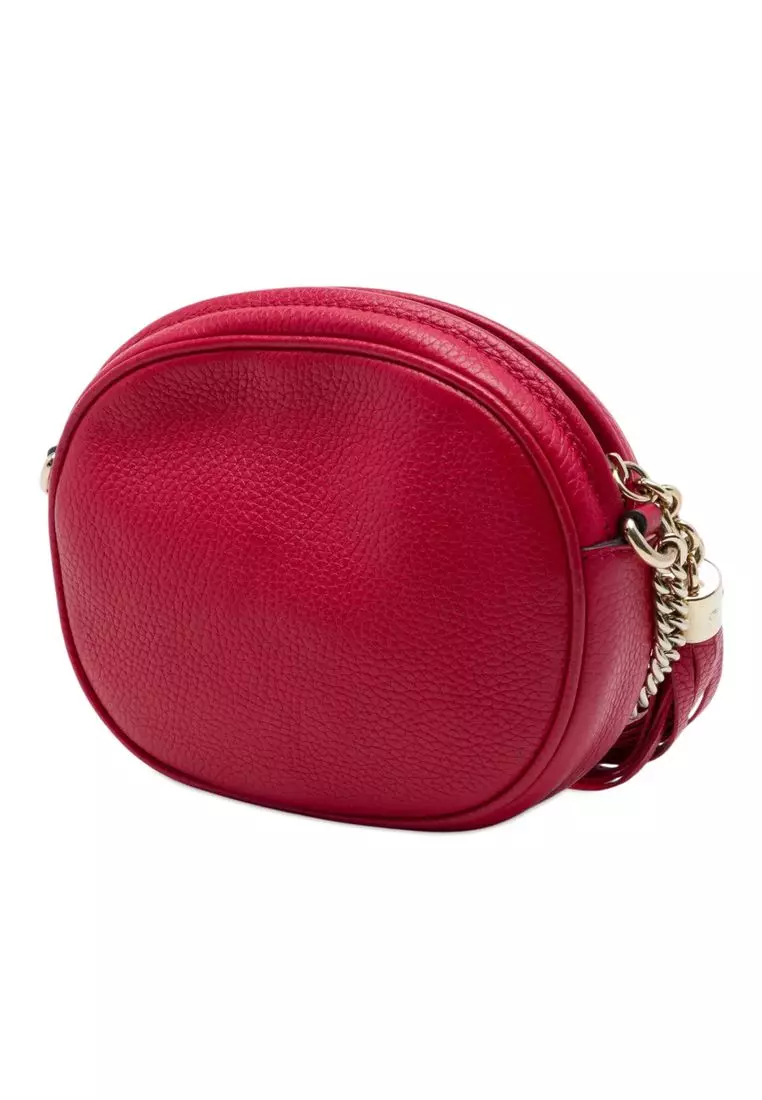 Pre-Loved Gucci Mini Pebbled Calfskin Soho Chain Crossbody