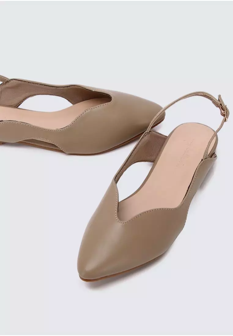 Riley Comfy Ballerina In Taupe