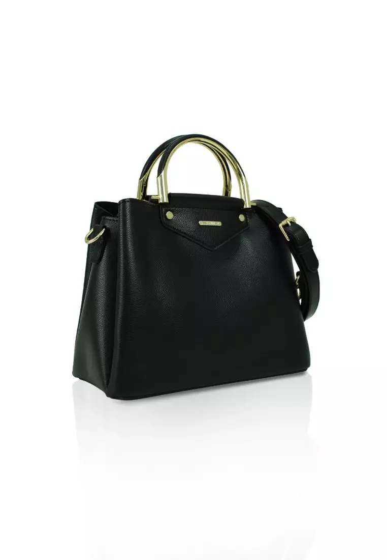 Buy VOIR VOIR Top Handle Structured Satchel Bag BLACK 2023