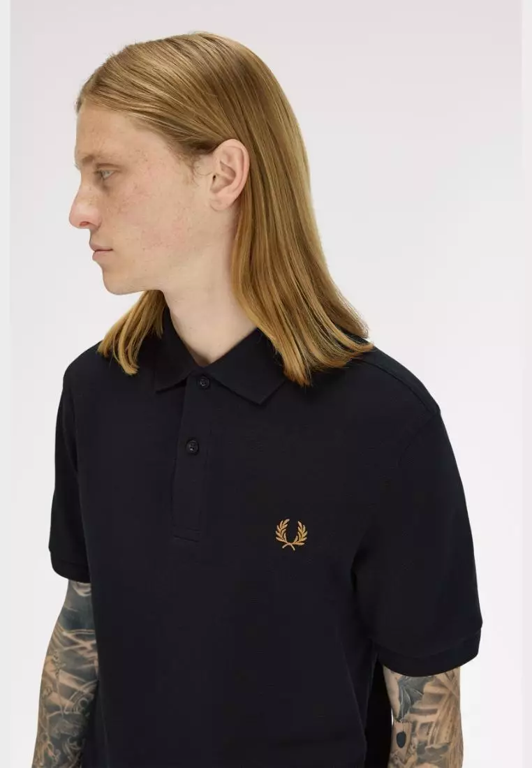 Fred Perry M6000 The Fred Perry Shirt (Black / Dark Caramel)