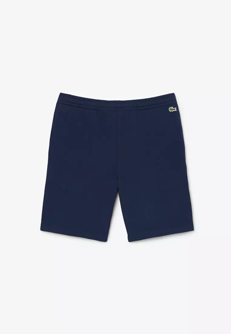 Logo Trim Cotton Fleece Shorts