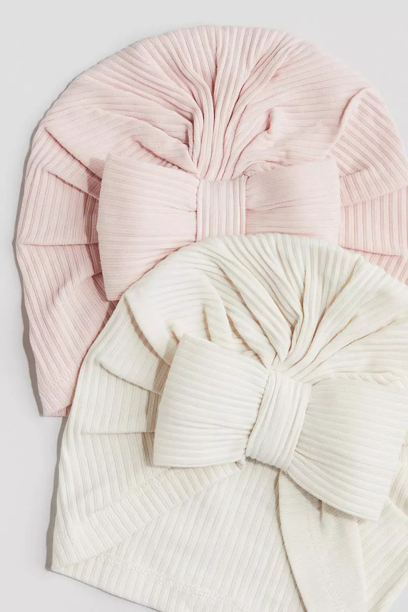 2-pack knot-detail hats