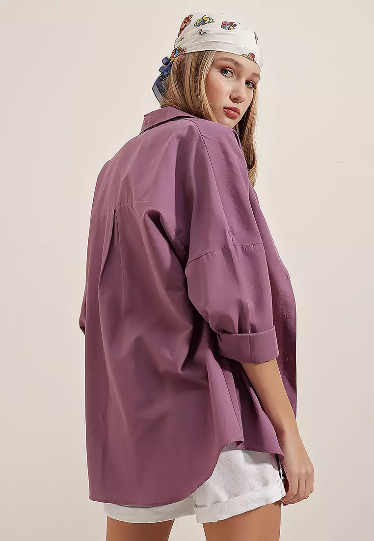 Oversized Long Basic Shirt