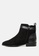 London Rag black Suede Ankle Boots with Strap and Shiny Diamond Buckle SH1781 EE8FCSH8715A44GS_3