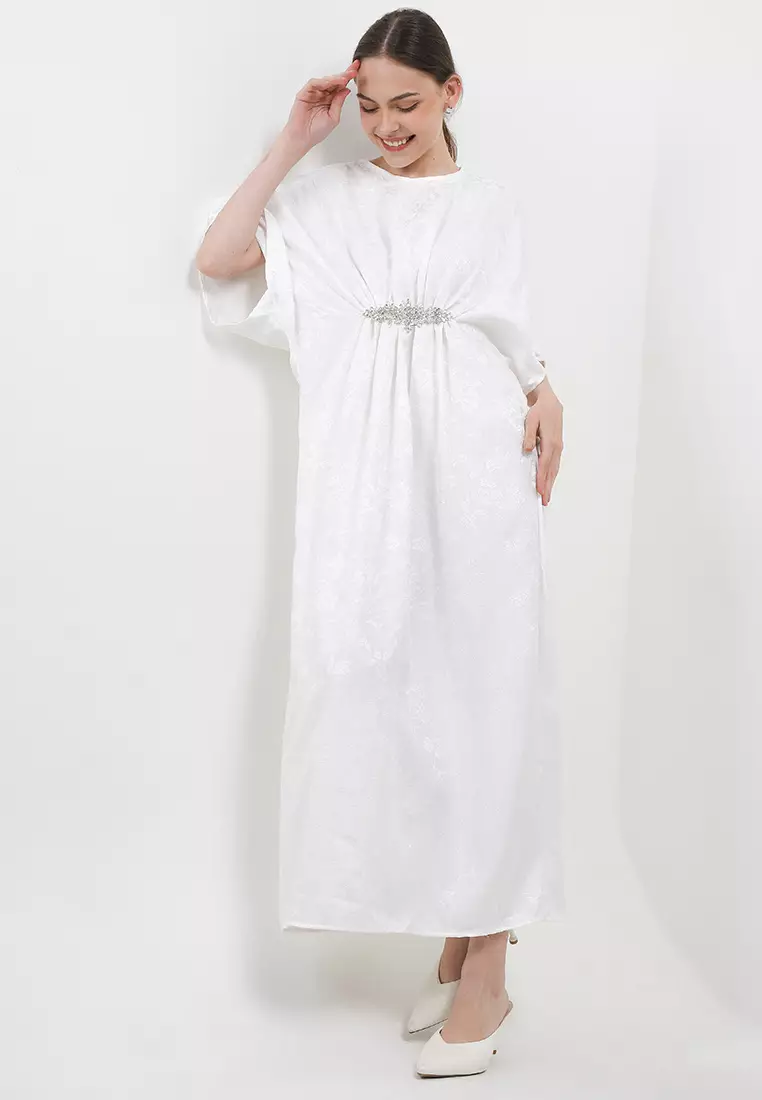 Paisley Jacquard Kaftan W/ Flo Diamond