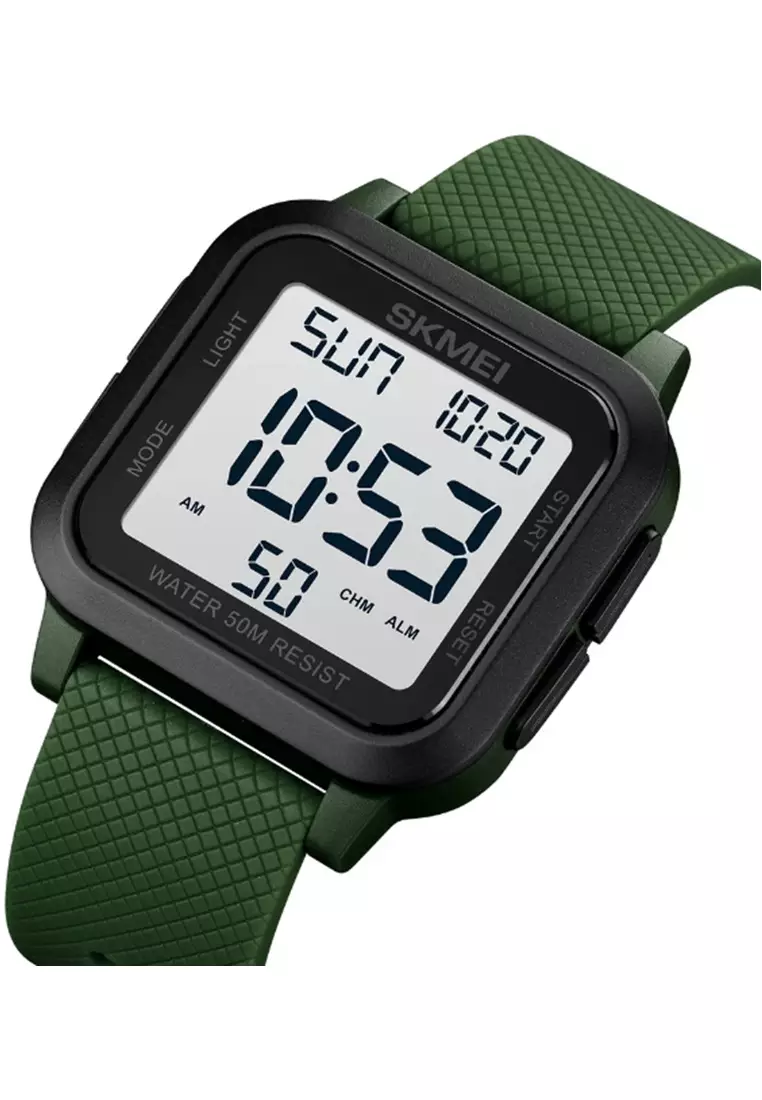 Jam Tangan Digital Pria Waterproof Many Function Strap Tali Material Silicone GN90 ORIGINAL