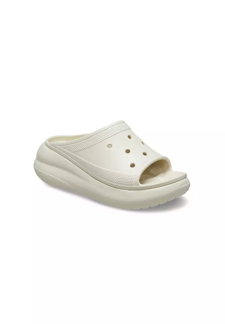 Discount on Crocs  shoes - SKU: Classic Crush Slide In Bone