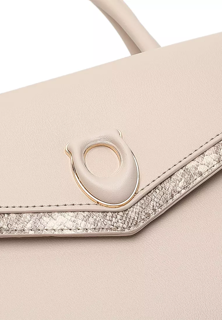 Women's Top Handle Bag / Sling Bag / Crossbody Bag / Shoulder Bag (Tas Tangan / Tas Selempang / Tas Bahu) - Cokelat