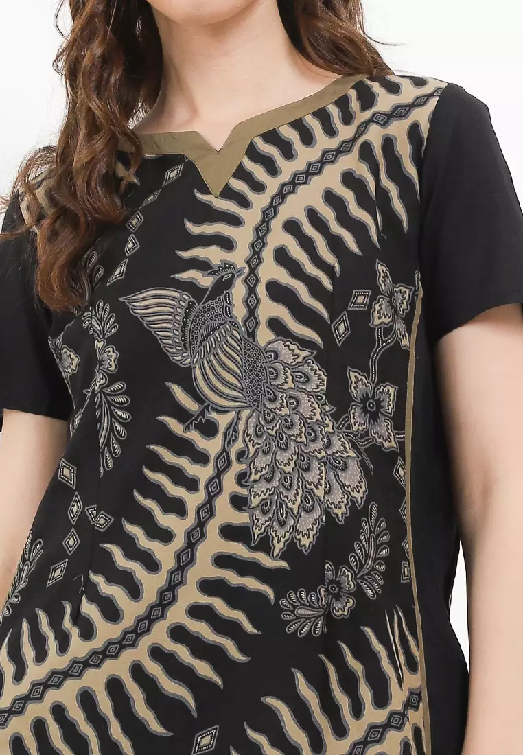 Dress Batik Wanita Leandra Black