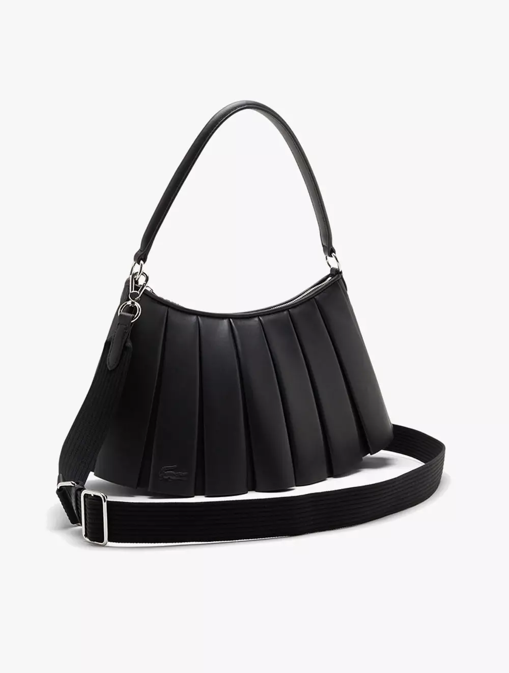 Medium Runway Lenglen Leather Bag - Black