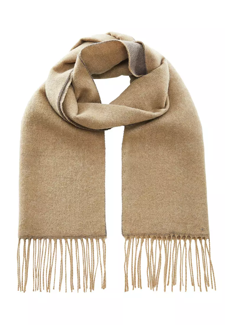 Brushed Fringed Scarf, M&S Collection
