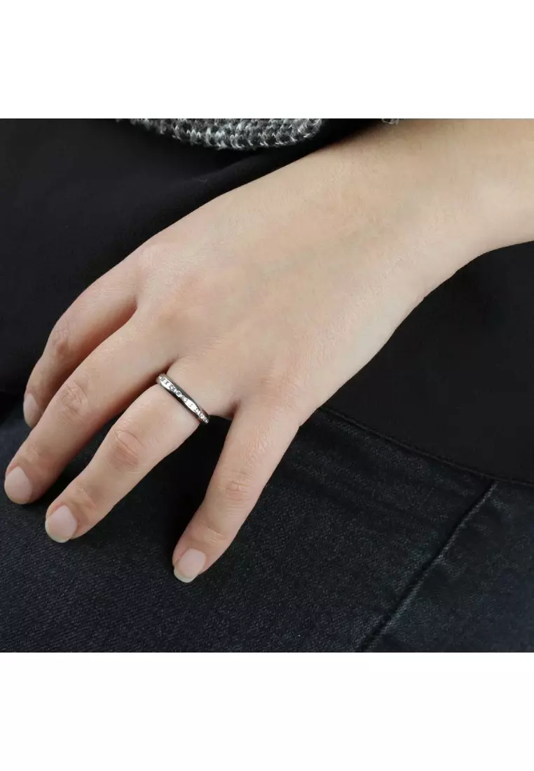 Morellato Love Rings Steel Crystals Ladies Ring SNA26012