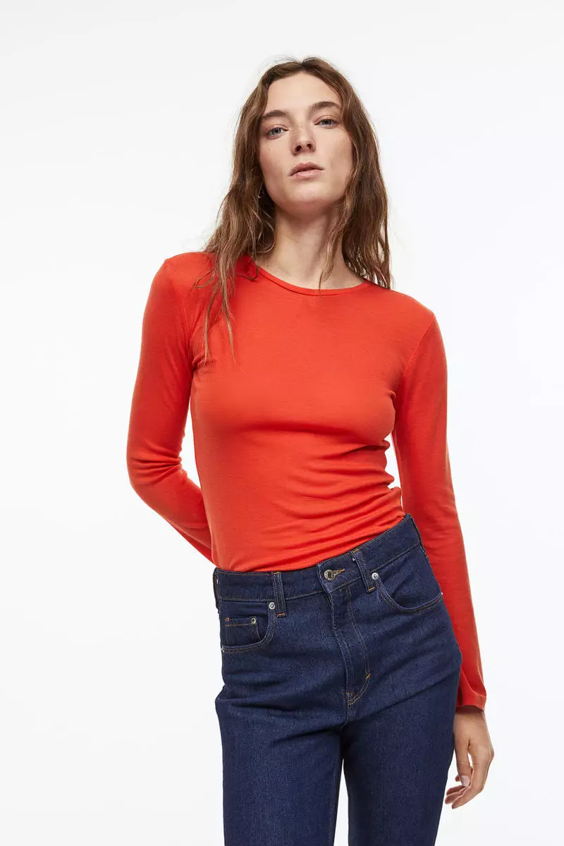 Buy H M Long sleeved jersey top 2024 Online ZALORA Philippines