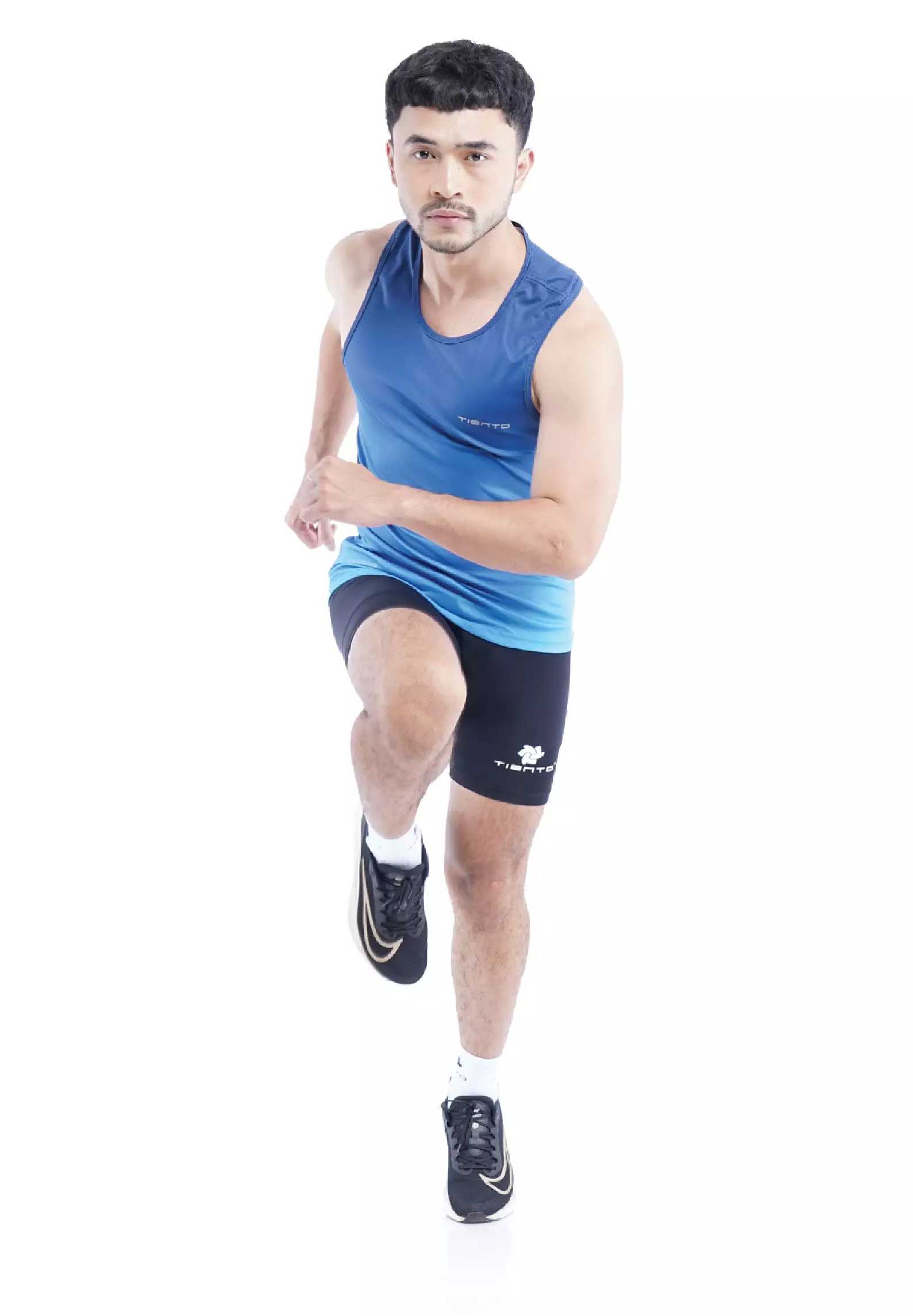 Tiento Jersey Running Baju Olahraga Lari Pria Singlet Lekbong Kaos Dryfit Xceleration Men