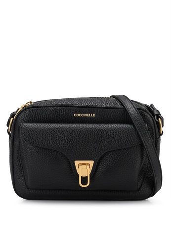 Coccinelle black Beat Soft Sling Bag 41E9AAC144044AGS_1