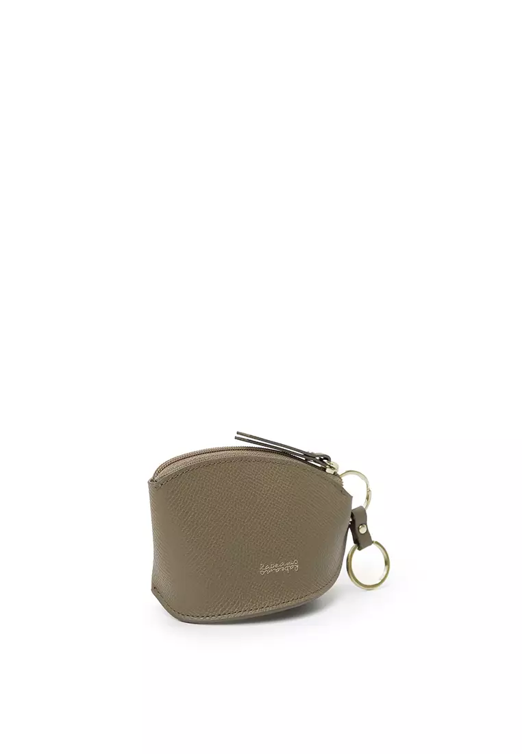 Zip Key & Card Case - Warm Toffee