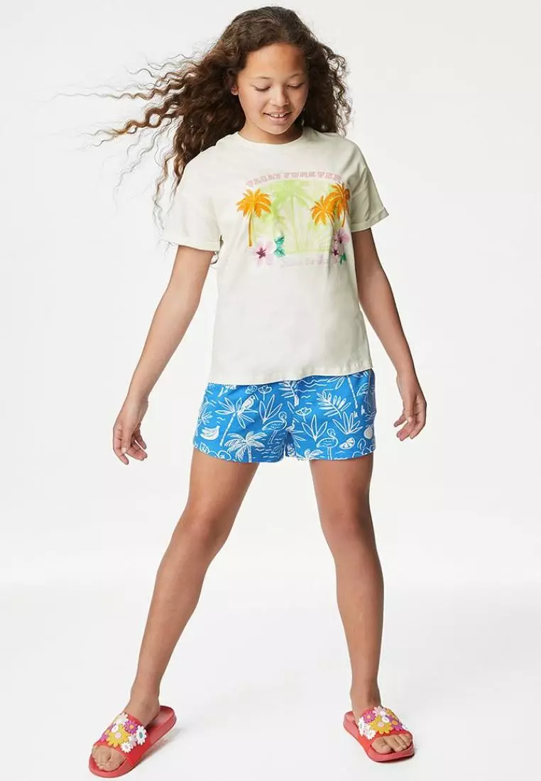 Marks and spencer girls shorts hotsell