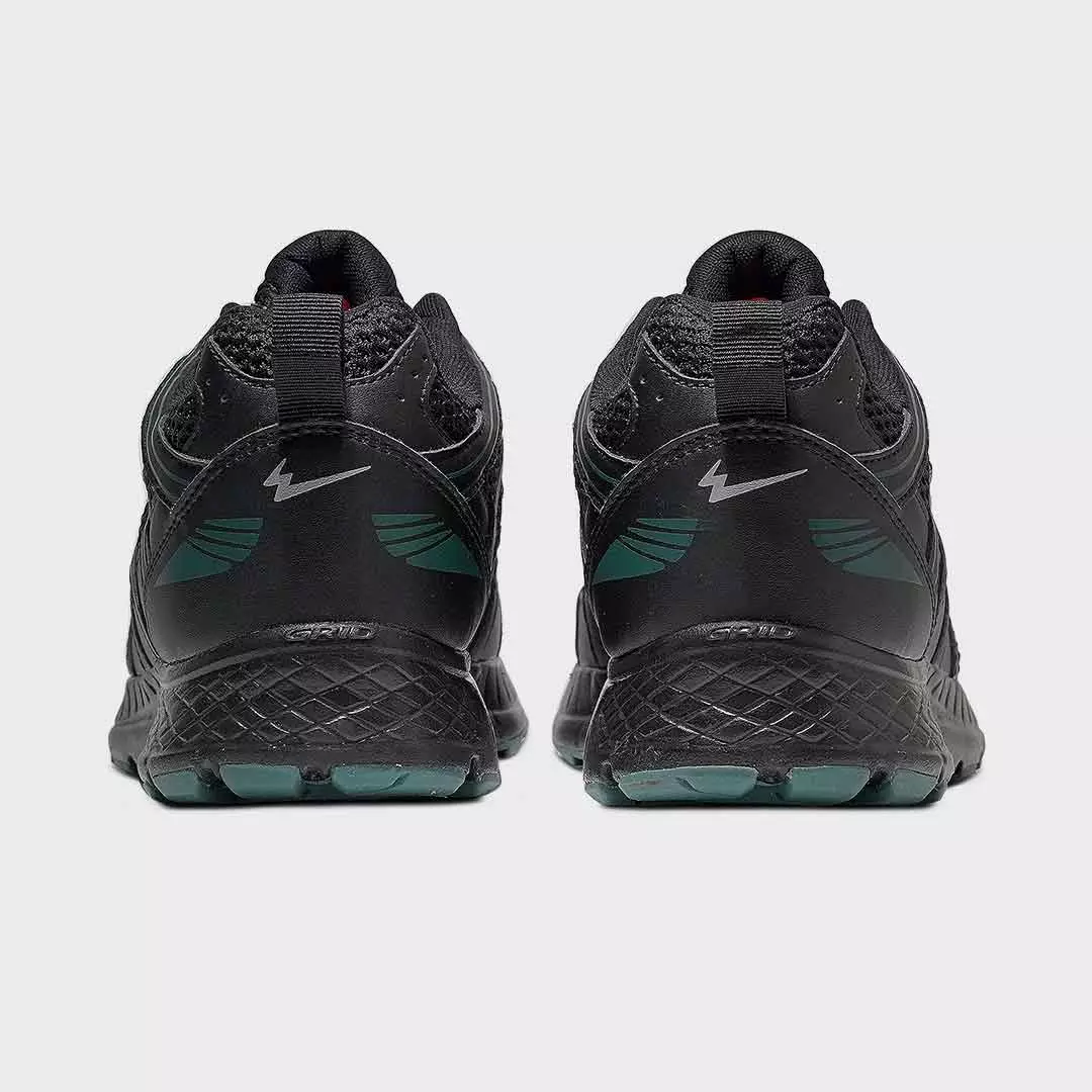 Eagle Sepatu Sneakers Lifestyle Velodrive - HITAM/HIJAU TUA