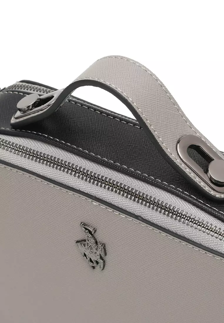 Women's Top Handle Bag / Sling Bag / Crossbody Bag - Grey