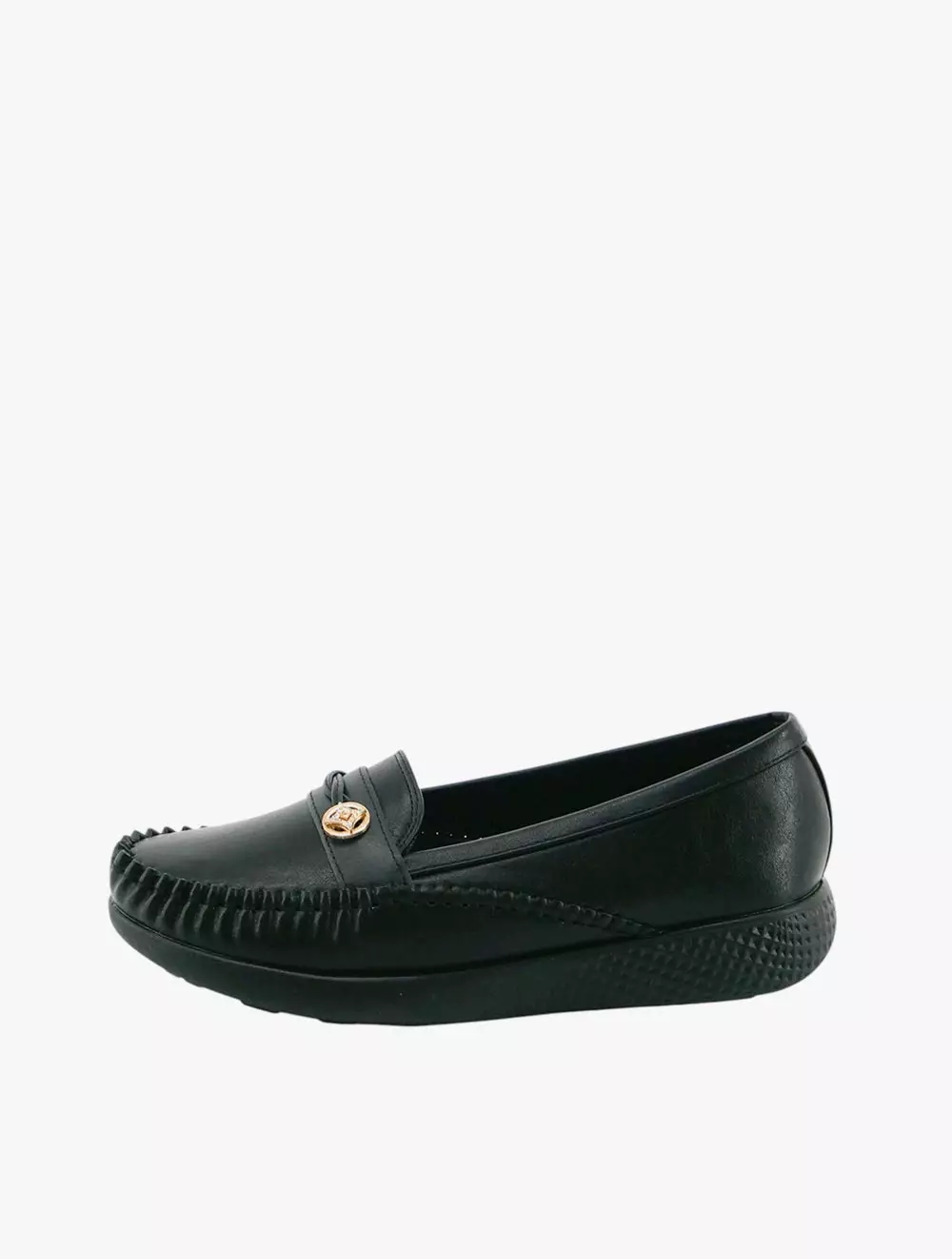 Payless Chrissie Womens Olympia Comfort Loafers - Black_15