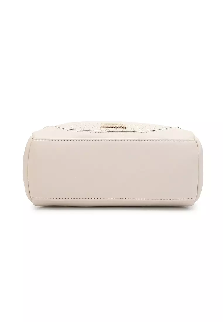 Women's Top Handle Bag / Sling Bag / Crossbody Bag - White