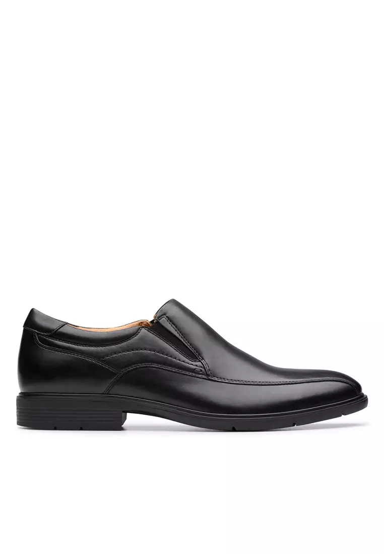 Buy Clarks Mens Eldredge Step Formal Shoes Black Leather Online