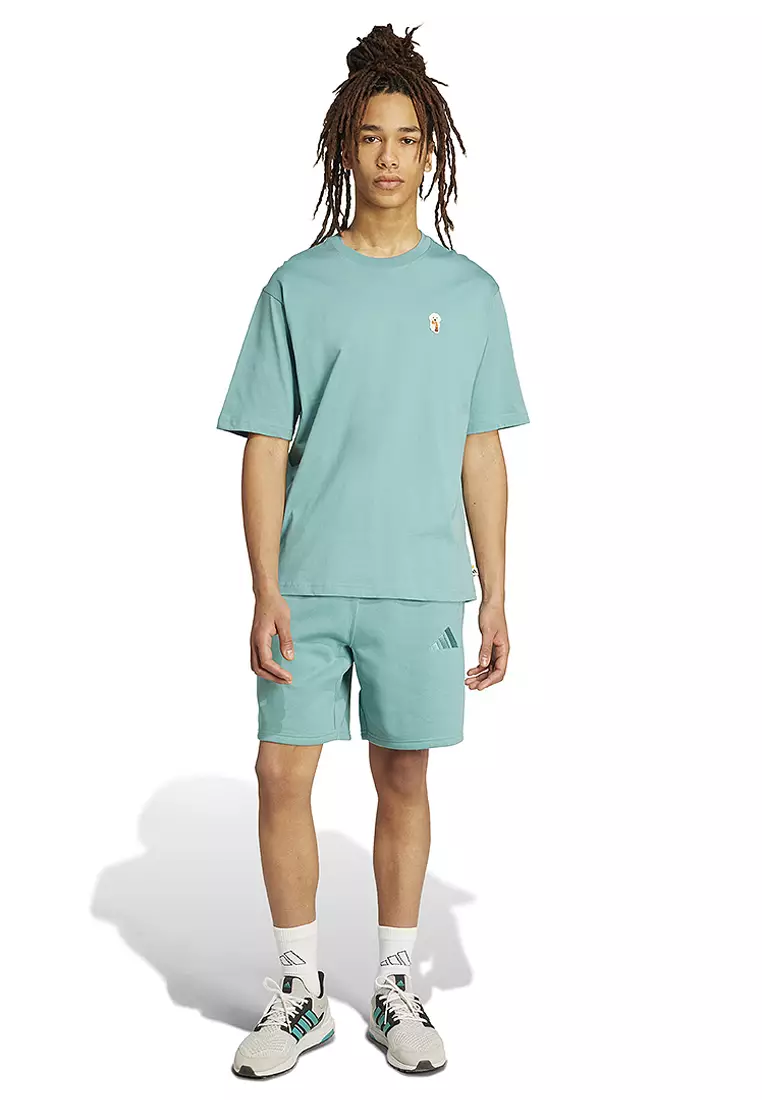 Dog Sock Patch Graphic T-Shirt