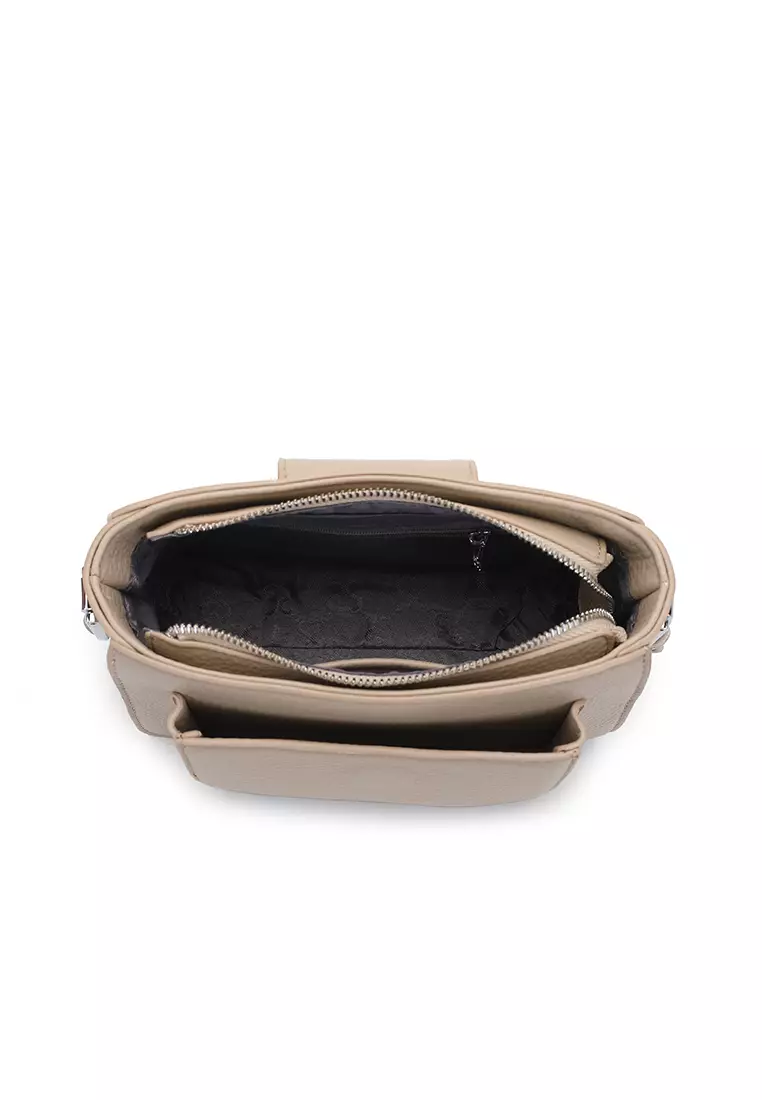 Women's Sling Bag / Crossbody Bag / Shoulder Bag (Tas Selempang Wanita / Tas Bahu Wanita) - Krem