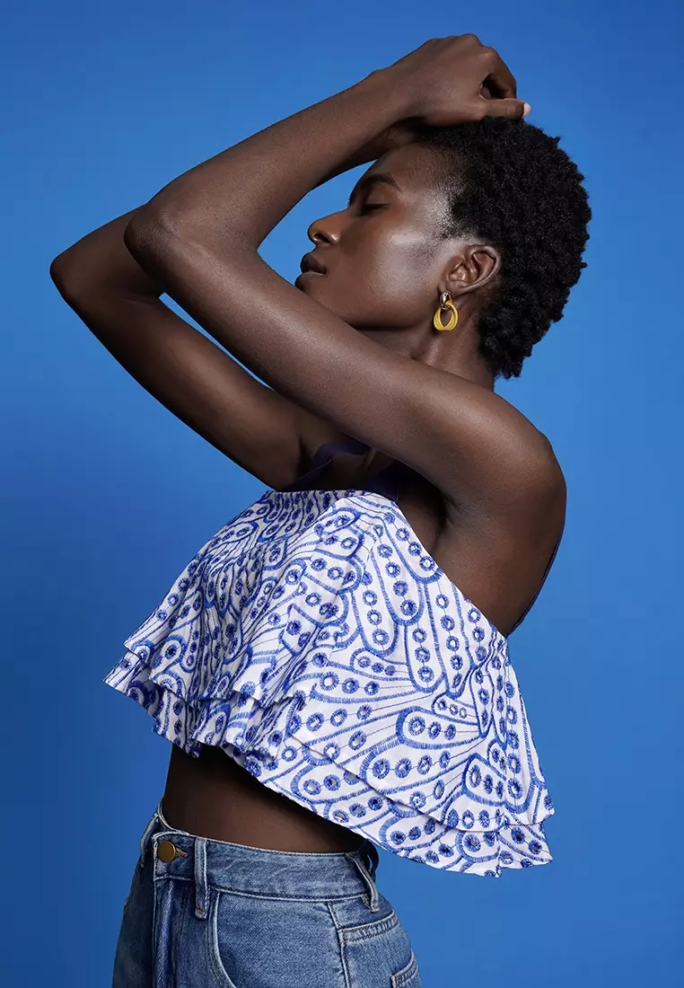 Cutwork Embroidery Strap Top