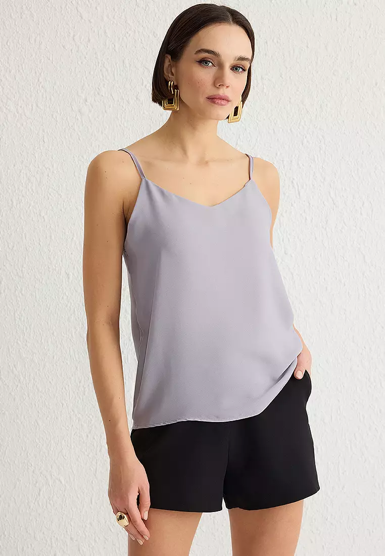 Basic V-Neck Slip Top