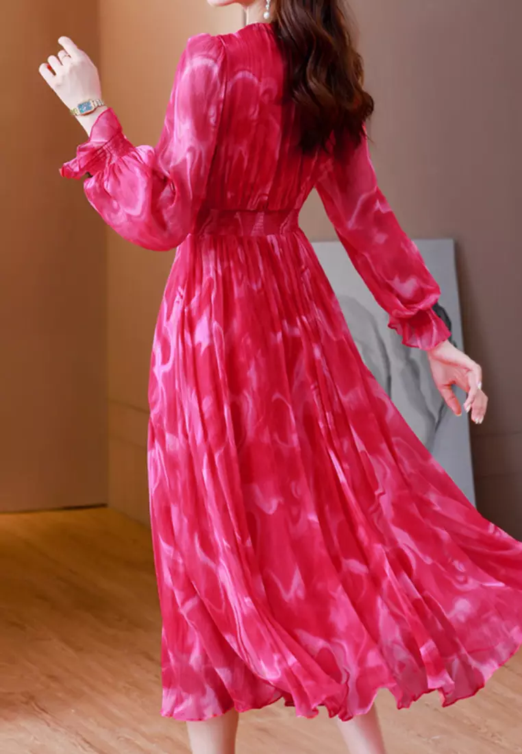 New silk dress cheap