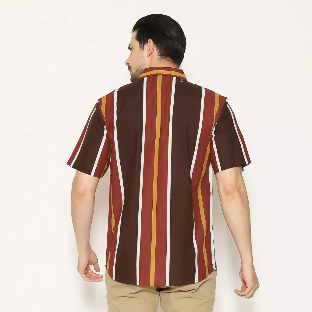 AMK Kemeja Pria Lengan Pendek SHP Dakota S/S Brown
