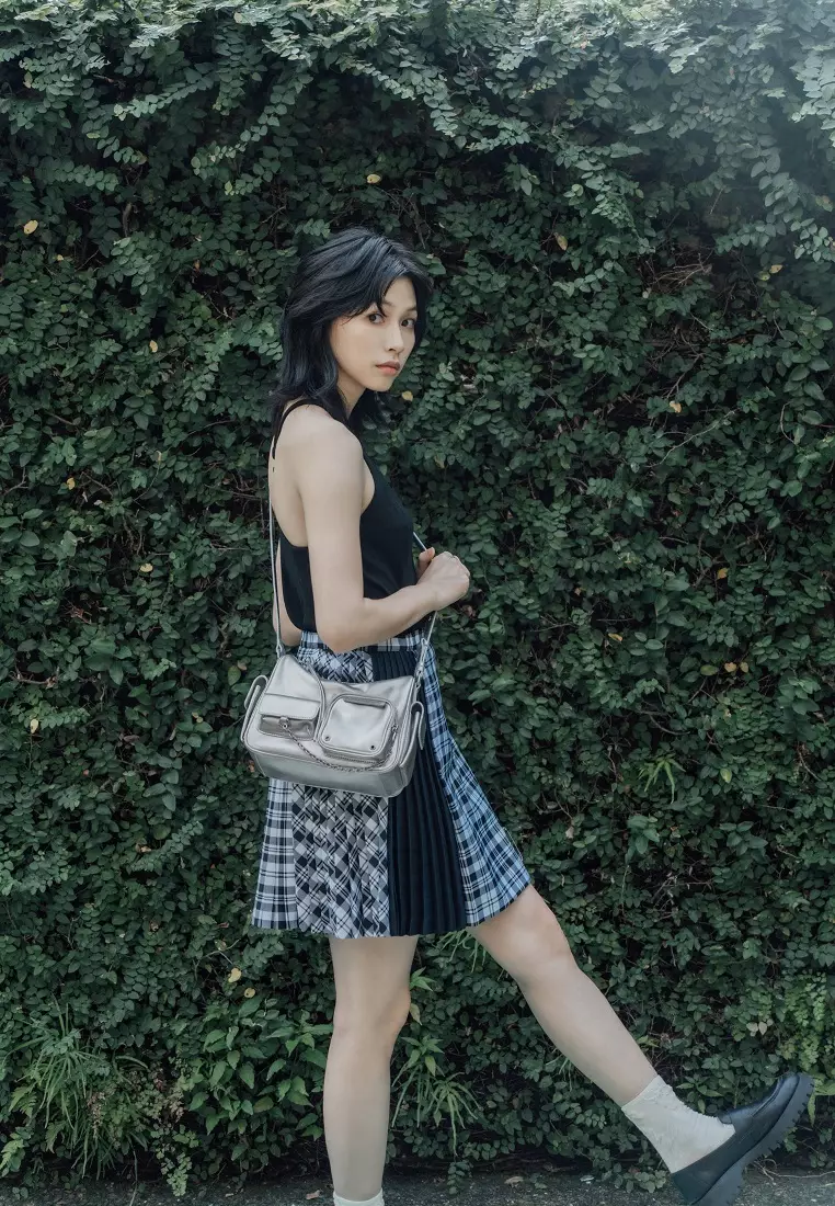 Buy Samuel Ashley Avril Leather Crossbody Bag - Silver 2026 Online