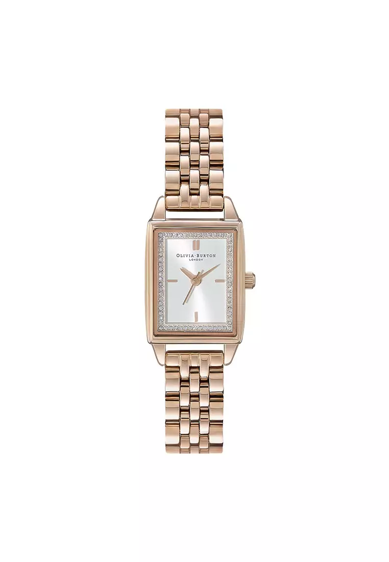 Gold rectangle clearance womens watch