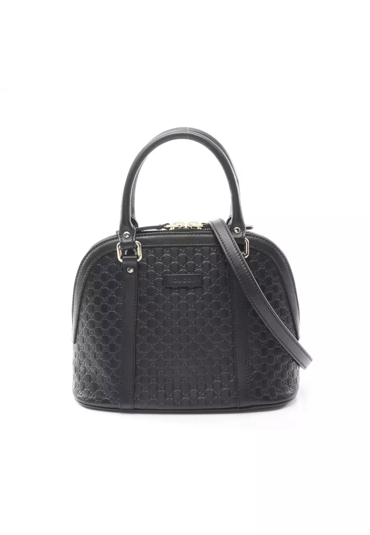 Buy Gucci Pre loved GUCCI micro gucci sima Handbag leather black